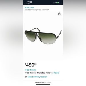 Cazal mens sunglasses